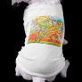 Dog Shirt with Psychedelic Colourful Tree Design