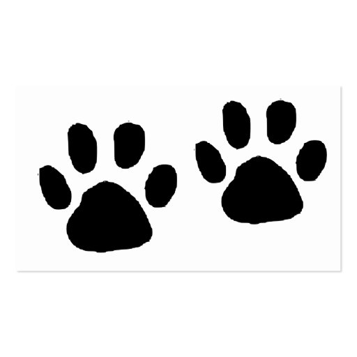 Dog Silhouette Business Card Templates (back side)