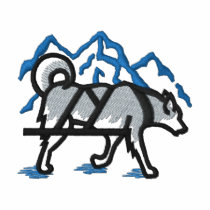 Dog Sled Logo embroidered shirts