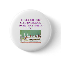dog sled racing iditarod lover buttons