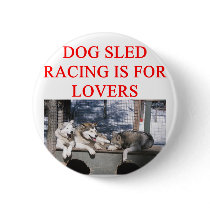 dog sled racing iditarod lover buttons