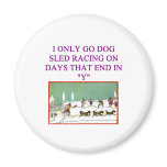 dog sled racing iditarod lover magnet