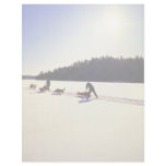 Dog sledding, Mont Ste Marie, Quebec Custom Letterhead