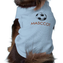 dog soccer mascot tank top doggie shirt