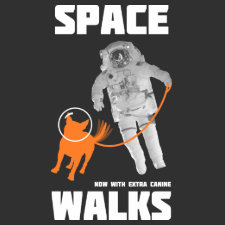 Dog Space Walk shirt