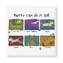Dog Sports Mutts Magnet