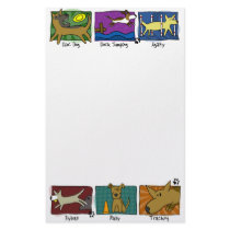 Dog Sports Stationery (Unlined)