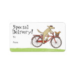 Dog & Squirrel Friends Custom Address Label