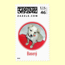 Dog Stamps - Basenji Puppy Postage Stamp