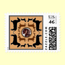 Dog Stamps: Dachshund Art stamp