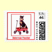 Dog Stamps - Doberman Pinscher
