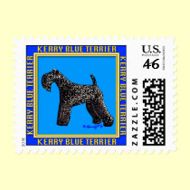Dog Stamps: Kerry Blue Terrier Stamp