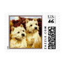 Dog Stamps - West Highland Terriers by dogart Dog Stamps - West Highland Terriers