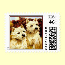 Dog Stamps -  West Highland Terriers stamps