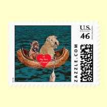 Dog Stamps - Wheaten Terrier: Best Friend Postage stamps