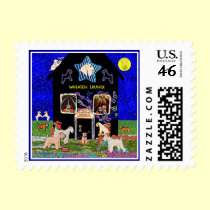 Dog Stamps - Wheaten Terrier: "Wheaten Lounge" stamps