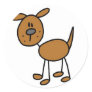 Dog Stick Figure Sticker