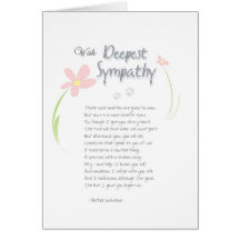 Dog Sympathy Card - Flowers with Deepest Sympathy