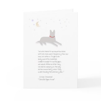 Dog Sympathy - German Shepherd - with Poem card
