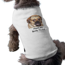 Dog T-Shirt Meet My Body Guard pet clothing