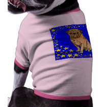 Dog T-Shirt: Pugs Rule pet clothing by Aquavel Dog T-Shirt: Pugs Rule pet clothing