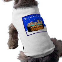 Dog t-shirt: Wheaten Terriers in the Hot Tub pet clothing by Aquavel Dog t-shirt: Wheaten Terriers in the Hot Tub pet clothing