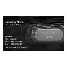 Dog Tag Template Business Card