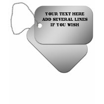 DOG TAGS: Customize your own text Shirt