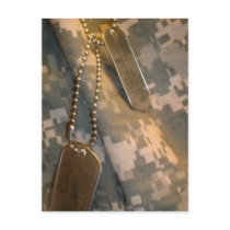 Dog Tags Postcard
