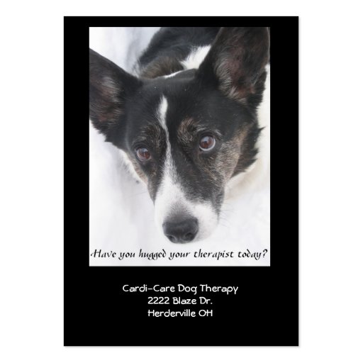 Dog Therapy Business Card II (front side)