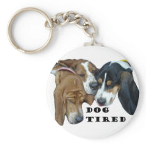 Dog Tired Keychain
