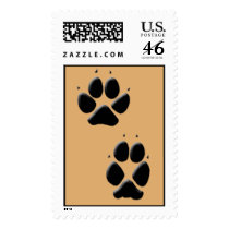 Dog Tracks Pawprints Stamp by tracker8459 Dog Tracks Pawprints Stamp