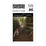 Dog Trail Postage Stamps