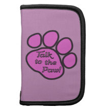 Dog Trails Talk to the Paw Pink Black Planner
