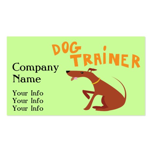 Dog Trainer Business Cards Zazzle