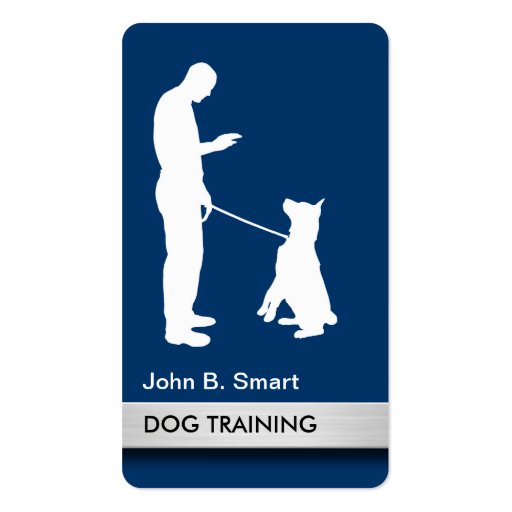 Dog Training And Obedience Business Cards Business Cards (front side)