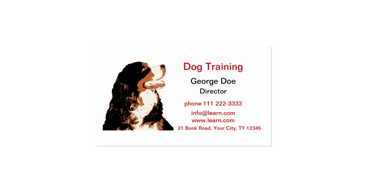 Dog Training Business Card Zazzle