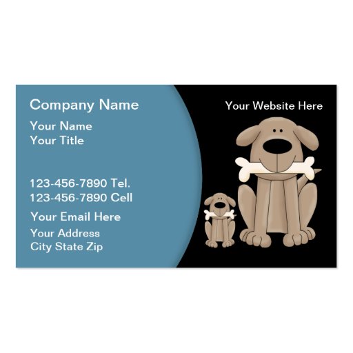 Dog Training Business Cards (front side)