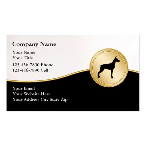 Dog Training Business Cards (front side)