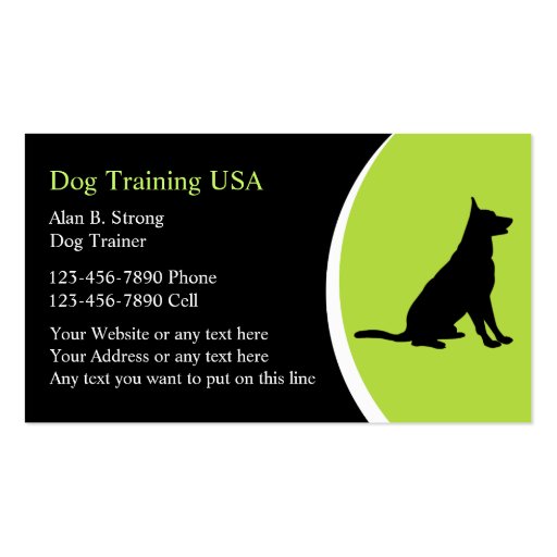 Dog Training Business Cards