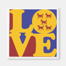 Dog Training Love Refrigerator Magnets