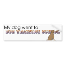 Dog Training School Bumper Sticker