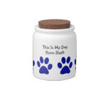 Dog Treat Cookie Jar Candy Jar at Zazzle