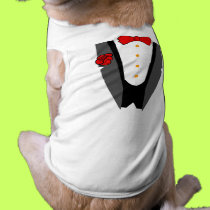 Dog Tuxedo t-shirt pet clothing by wedding_tshirts Dog Tuxedo t-shirt pet clothing
