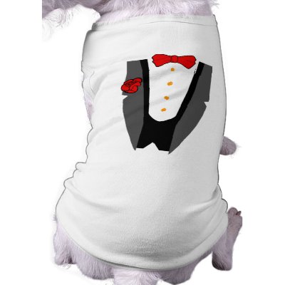 Dog Tuxedo t-shirt Dog T Shirt by wedding_tshirts