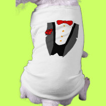 Dog Tuxedo t-shirt pet clothing by wedding_tshirts Dog Tuxedo t-shirt pet clothing