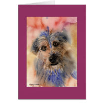 Dog Valentine card cards