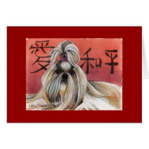 Dog Valentine card cards