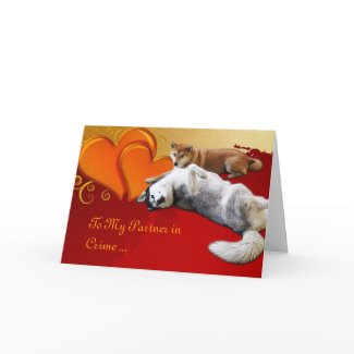 Dog Valentine's Day Card card