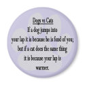 Dog vs Cat magnets by QuipsNQuotes Dog vs Cat magnets